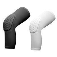 Tinffy Honeycomb Breathable Outdoor Leg Protection Sleeve Basketball Kneepad Knee Braces Compression Sleeve Knee Support for Running, Workout, Basketball, Sports, Faster Injury Recovery, Men Women