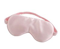 Maxfeel 100% Two Sides Pure Silk Eye Mask Soft Sleep Eye mask Blindfold (Pink)