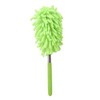 SOURBAN Chenille Telescopic Duster Five Section Extension Clean Duster Cobweb Duster Chandelier Cleaner,Green