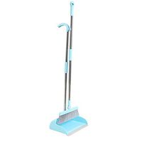 Everyfit Brooms and Dustpans Sets Upright Brooms Grips Sweep Set Lobby Home Kitchen Office Commercial Hardwood Floor Use Brooms (Blue)