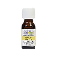 Aura Cacia Jasmine Absolute Essential Oil (in jojoba oil) | 0.5 fl. oz. | Jasminum officinale