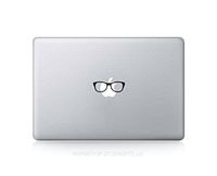 Funny Nerd Glasses Sticker Decal For MacBook Pro, PC, Laptop, Window, Car, or Wall