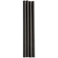 150 count 7 3/4" Black Giant Unwrapped Compostable Paper Straw, Perfect for Smoothies, Includes Signature Party Picks