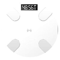Bluetooth App Android iOS Body Fat Scale Floor Scientific Smart Electronic Led Digital Weight Balance,White