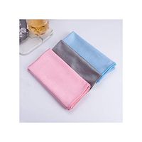 feyioog 1Pc Microfiber Glass Cleaning Washing Towel No Trace Anti Grease Dish Cloth Water Absorption Wipe Mirror Scouring Pad,40X40Cm