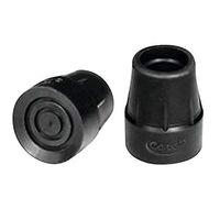 Carex Health Brands Fga72000 1" Black Cane Tips 2 Count