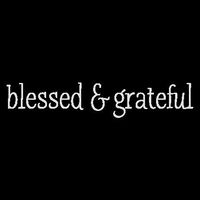 YWS Vinyl Sticker Decal - Blessed and Grateful - Sticker Laptop Car Truck Window Bumper Notebook Vinyl Decal SMA5579