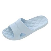 Emimarol Woman’s Man’s House Indoor & Outdoor Slippers Anti-Slip Massage Shower Spa Bath Pool Gym Slides Flip Flop Blue