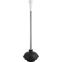 Kleen Freak 3010000 Antibacterial GERM GUARD Toilet Plunger with Aluminum Handle and Maximum Plunging Power, Black/Polished