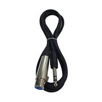 Cable Up CU/AB402 6' XLR Female to 1/4" TRS Male Audio Cable