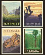 National Parks Pillow Panel California