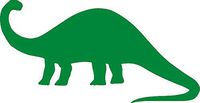 hBARSCI Brontosaurus Vinyl Decal - 5 Inches - for Cars, Trucks, Windows, Laptops, Tablets, Outdoor-Grade 2.5mil Thick Vinyl - Green