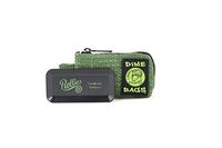 Dime Bags Rollies All-In-One Padded Pouch - Padded Bag w/Rolling Tray & Smell Proof Pocket (Forest, 10-Inch)
