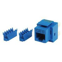 Cat6 8P8C Keystone Panel Jack, Blue