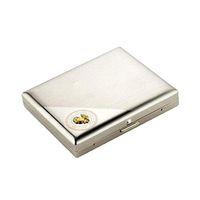 Yadianna Cigarette Case, 20-Piece Stainless Steel Cigarette Case, Men, Automatic Smoke, Ultra-Thin, Easy to Carry - The Best Gift