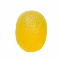 FEI 10-1891 Fabrication Cando Gel Hand Exercise Ball, Large, Egg-Shaped, Yellow, X-Light