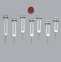 Chakra Tuning Forks Set - 7 Tuning Forks Weighted with Pouch and Free Activator