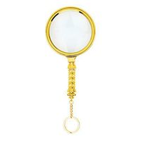 Magnifier Glass Made Handheld Magnifying Glass with 5X Illuminated Loupe Lens Detachable Gold Handle Key Ring-Like for Seniors Reading Book Page Maps Hobbies Great Tool for Visual Impairment
