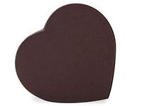 Matte Heart Box 3 Count - Large - Chocolate