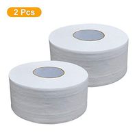 2 Rolls Paper Towels Toilet Paper Strong Soft 4-Ply Toilet Paper Bath Tissue Giant Roll for Household KTV Hotel White