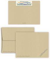 5X7 Blank Cards with A-7 Envelopes - Desert TAN Fiber - 15 Sets - Matching Pack - Invitations, Greeting, Thank Yous, Notes, Holidays, Weddings, Birthdays - 80# Cover Cardstock