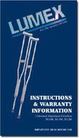 Lumex 3611LF-8 Universal Aluminum Crutches, Tall, Latex-Free, Color Aluminum, Pr-8