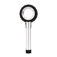 40X/45X Handheld Magnifier Loupe with Measure Scale,Optical Glass Magnifying Glass with Light Scale Magnifying Jewelry Loupe (Size : Big 40X)