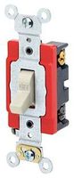 Leviton 1224-2T 20 Amp, 120/277 Volt, Toggle 4-Way AC Quiet Switch, Extra Heavy Duty Grade, Self Grounding, Back and Side Wired, Light Almond