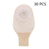 QWERT Co. Wang One-Piece System Drainable Pouches Ostomy Colostomy Supplies for Stoma Care Cut-to-Fit 25-55MM,Pack of 20