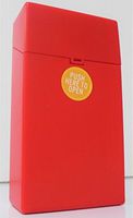 2 Plastic Red Cigarette Case, Fit 100's, 3117RED