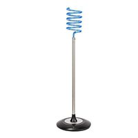 LIUCS Stainless Steel Permanent Spiral Pen Hair Dryer Holder Home Hair Salon Acrylic Foot Holder for Hair Dryer, Blue