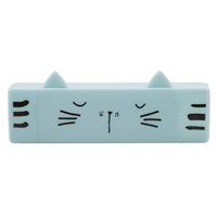Lehao Cartoon Cat Portable Sticky Hair Clothing Cotton Wool Drum Dust Collector Portable Clothes Lint Cleaner Cat Hair Picker Washable Lint Sticky Roller Pet Hair Remover Brush Reusable Washable,Blue
