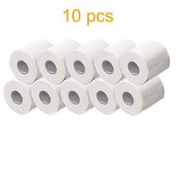 InKach Toilet Paper Rolls, 3-Ply Center Pull Paper Towels 170-Sheets Per Roll - 100% Recycled Kitchen Paper Cleaner Household Toilet Tissue Napkin (White 10-Packs)