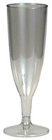 Creative Converting 180018 Plastic Champagne Glass, One Size, Clear