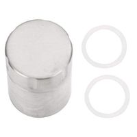 Vbest life Outdoor Portable Medicine Container, Titanium Alloy Waterproof Pill Medicine Container Box Survival Tool (1 Layer)