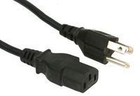 Jameco Valuepro M699-26 Power Cord, AWG 18/3, SVT, Ul, 8' Length, Black