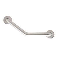 CSI Bathware BAR-BB12-TW-125-SA Boomerang Shaped Grab Bar, Satin Stainless