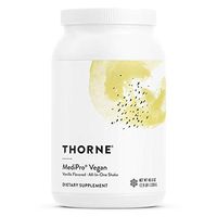 Thorne Research - MediPro Vegan All-in-One Shake - Vegetable-Based Protein Powder - 22 g Protein, 6 g Fiber, Non-GMO Ingredients - Vanilla Flavor - 46.6 oz.