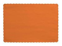 Sunkissed Orange Paper Placemats 50 Per Pack