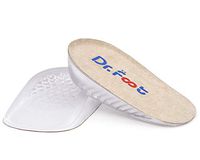 Dr. Foot's Height Increase Insoles, Heel Cushion Inserts, Heel Lift Inserts for Leg Length Discrepancies (Large (1" Height))