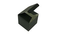 Dreampartycreation (Pack of 10) fold-up Favor Paper Gift Boxes 2" x 2" x 2" Cube (Black)
