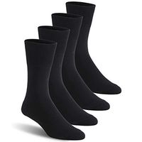 Diabetic Socks for Men Size 13-15 Extra Wide, Feelwe Diabetic Socks Ankle Socks Cotton Socks Cotton Socks Mothers Day Gifts Indoor Socks Plus Size Socks with Seamless Toe Socks 4 Pairs Black XL