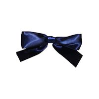 Reliant Ribbon 5170-05505-3X2 Satin Twist Tie Bows - Large Bows, 7/8 Inch X 100 Pieces, Navy