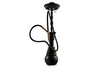 Matte Silicon Hookah with Hose Hanging (Black Matte)