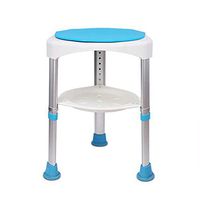 AIAIⓇ Rotating Seat Bath Stools - Height Adjustable Non Slip Durable Support Stability Strong Construction Rubber Feet Lightweight for Wet Room Elderly Disabled Mentally Retarded Person