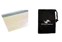 Darice DIY Crafts Supplies Gift Wrapping Wrap Shrink Cellophane Rolls Iridescent 30 inches x 5 feet (6 Pack) 5304 19 Bundle with 1 Artsiga Crafts Small Bag