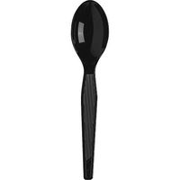 Dixie 931949 DXETH517-Dixie Plastic Cutlery, One Size, Black