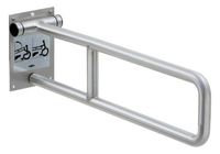 Bobrick 4998.99 304 Stainless Steel Swing-Up Grab Bar, Peened Finish, 29" Width x 8-3/4" Height