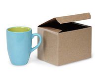 100% Recycled Kraft Gift Boxes - Brown Kraft Boxes 6x4-1/2x4-1/2" 100% Recycled Varnish Stripe - 1 Pc (100 Boxes) - WRAPS-KG04