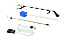 FabLife Multiple Tool Hip Kit Daily Living Aid for Hip, Knee, and Back Rehabilitation, Including: 26" Reacher, Contoured Sponge, Formed Sock Aid and 24" Dressing Stick